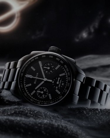 Hodinky Bulova 98A335 Lunar Pilot Chronograph The Black Hole Limited Edition