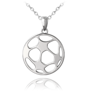 MINET Silver necklace FOOTBALL BALL JMAN0334FN50