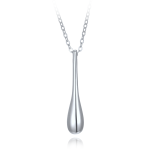 MINET Modern Silver Teardrop Necklace JMAS0337SN50