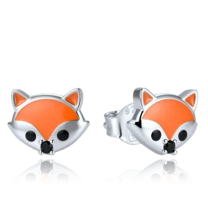 MINET Children's Silver Fox Earrings JMAD0077SE00