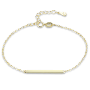 MINET Elegantný pozlátený strieborný náramok JMAS0312GB16