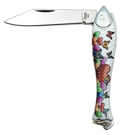 Fish-shaped knife Mikov 130-NZn-1/LASKA