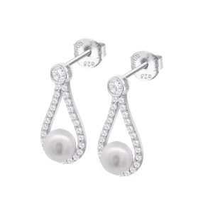 Women's Lotus Silver Earrings LP3481-4/1