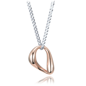 MINET Elegant two-tone silver necklace Ag 925/1000 11.90g JMAS0301RN70