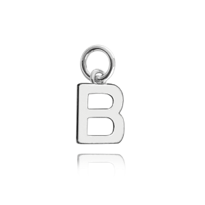 MINET Silver pendant small letter "B" JMAS900BSP00