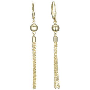 MINET Strieborné náušnice s korálkami JMAS0315SE00