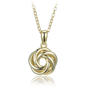 MINET Gold-plated subtle silver necklace JMAS0310GN45