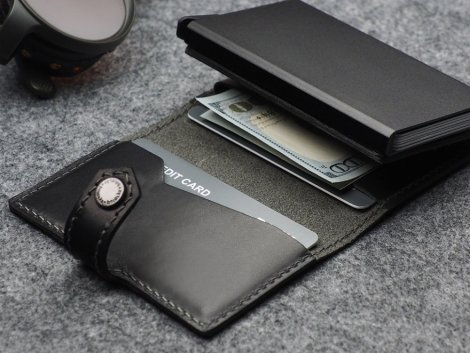 Wallet Pularys 211314101 HIKER RFID SET Black