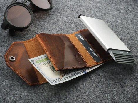 Peňaženka Pularys 174631007 PORTER RFID Hnedá