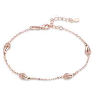 MINET Rose gold silver drop bracelet JMAN0565RB19