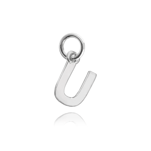 MINET Stříbrný přívěsek drobné písmeno "U" JMAS900USP00