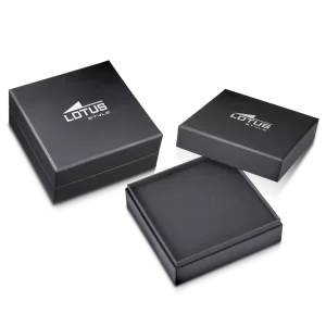 Men's Necklace Lotus Style Men in Black LS2453-1/1