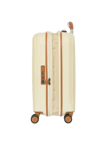 Bric’s BAH08451.014 Taormina suitcase, 55 cm, expandable, Cream