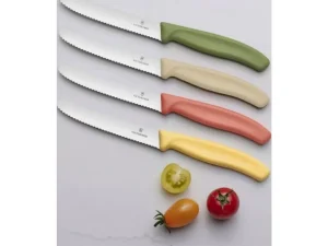 Nůž na rajčata Victorinox 6.7834.E575 Swiss Classic 11 cm, Olive Grove