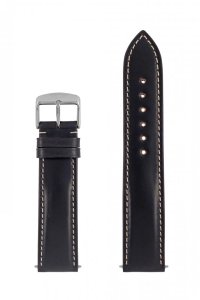 Leather strap black Zeppelin 7680-X, 8680-X black 22 cm 9L46713CN2220
