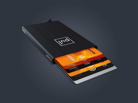 Pouzdro na karty Pularys 174315501 ZEN RFID Černé