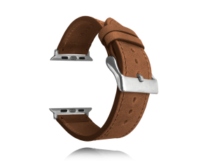 LAVVU Brown leather strap Top Grain for APPLE WATCH 42-44 mm LSXAES2