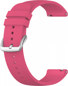 LAVVU LS00X20 Růžový silikonový řemínek na hodinky - 20 mm