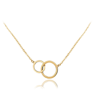 MINET Gold necklace linked rings Au 585/1000 1,65g JMG0059WGN44