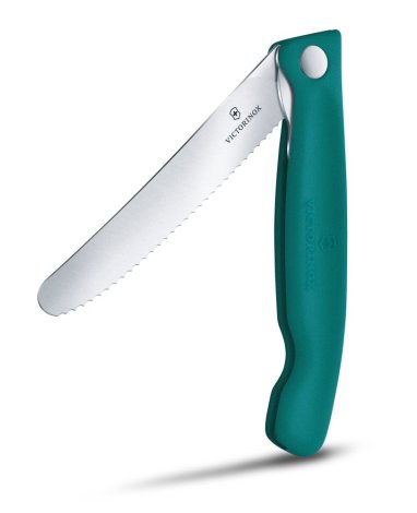 Skládací svačinový nůž Victorinox Swiss Classic 6.7834.FC1 11 cm, Zelený