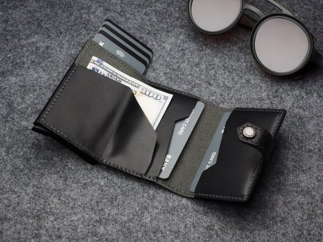 Wallet Pularys 211314101 HIKER RFID SET Black