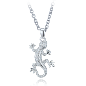 MINET Silver lizard necklace JMAN0649SN50