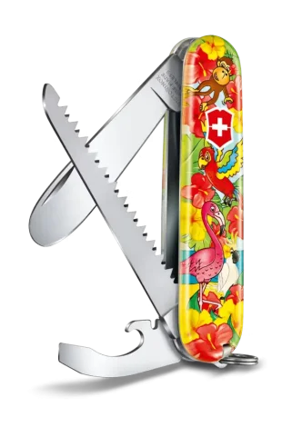 My First Victorinox Pocket Knife 0.2373.E3, Set, Parrot Edition