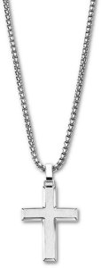 Men's Necklace Lotus Style Men in Black LS2453-1/1