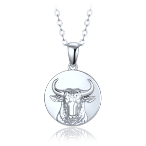 MINET Silver Necklace with the Taurus Zodiac Sign JMAS9605SN50
