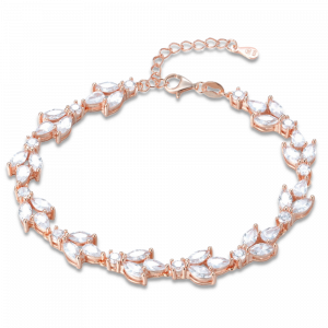MINET Luxury rose gold silver bracelet with cubic zirconia Ag 925/1000 11,05g JMAS0213RB17