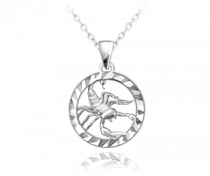 MINET Stříbrný náhrdelník Zodiac znamení ŠTÍR JMAS9411SN45