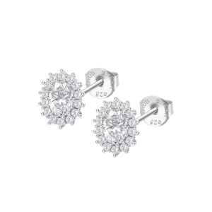 Women's Lotus Silver Earrings LP3459-4/2