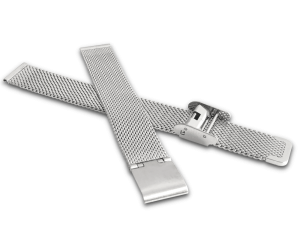 MINET MPSNS18 Stříbrný ocelový řemínek MESH Band Silver - 18 mm