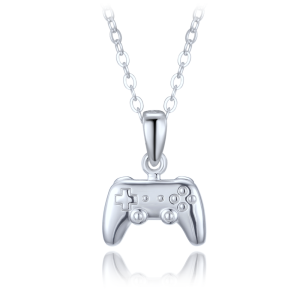 MINET Silver necklace game controller JMAN0654SN48