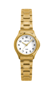 LAVVU Dámské hodinky ARENDAL Original Gold s vodotěsností 100M