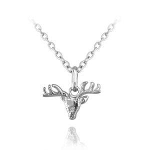 MINET Silver deer necklace JMAN0501SN45