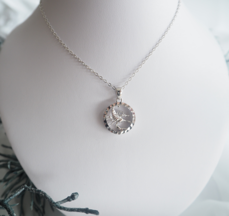 MINET Stříbrný náhrdelník Zodiac znamení ŠTÍR JMAS9411SN45