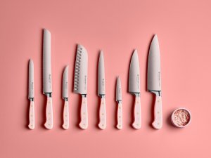 Knife Santoku Classic Colour 17 cm Pink Himalayan Salt Wüsthof 1061731617