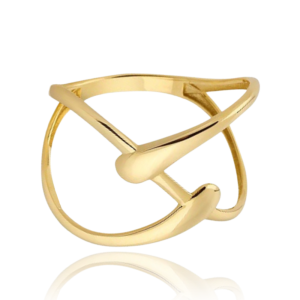 MINET Moderný zlatý prsteň Au 585/1000 veľkosť 59 - 1,60g JMG0136WGR59