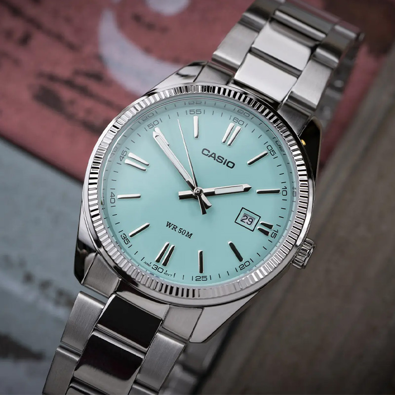 Hodinky Casio MTP-1302PD-2A2VEF „Tiffany Blue“