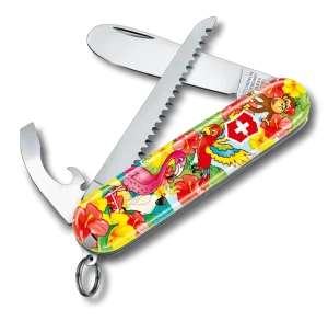 My First Victorinox Pocket Knife 0.2373.E3, Set, Parrot Edition