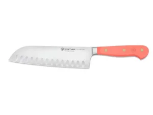 Knife Santoku Classic Colour 17 cm Coral Peach Wüsthof 1061731517