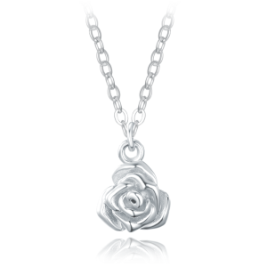 MINET Decent silver rose necklace JMAS5068SN45