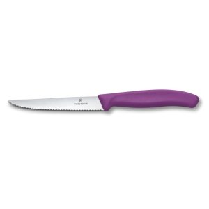 Nôž  Victorinox Swiss Classic 6.7235.C1, steak & pizza , 11cm, wavy, purple