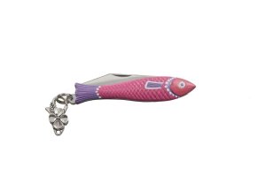 Fish-shaped knife Mikov 130-NZn-1/PINK