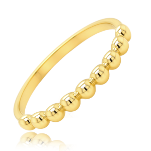 MINET Gold ring with beads Au 585/1000 size 56 - 0.95g JMG0048XGR56