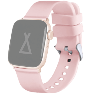 LAVVU LSXBPR1 Světle růžový silikonový řemínek na hodinky pro APPLE WATCH 38-40 mm