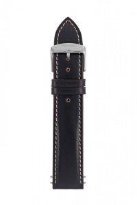 Leather strap black Zeppelin 7680-X, 8680-X black 22 cm 9L46713CN2220