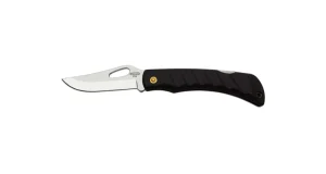 CROCODILE Folding Pocket Knife with Blade with Opening Hole 243-NH-1/B Black
