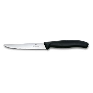 Nôž Victorinox Swiss Classic 6.7233, steak & pizza , 11cm, wavy, black